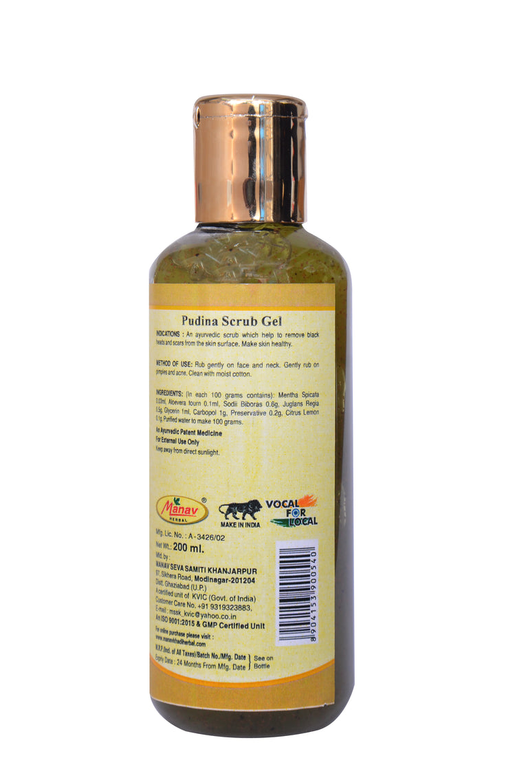 Pudina Scrub Gel – 200ml | Refresh & Revitalize Your Skin