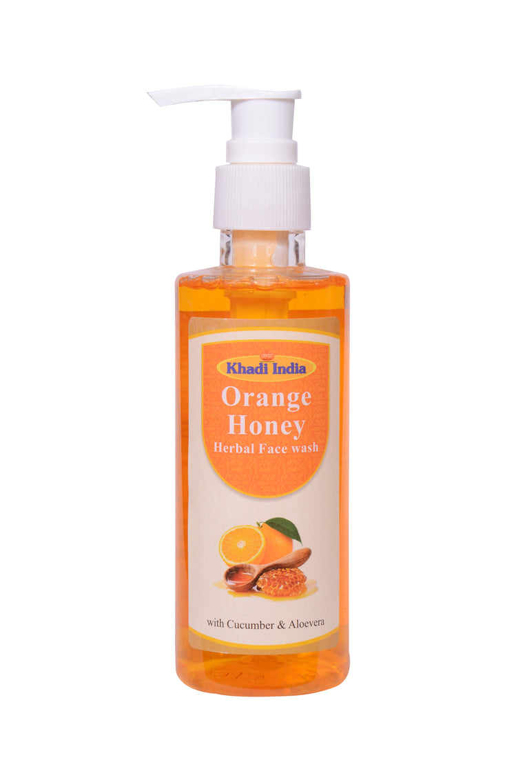 Orange Honey Herbal Face Wash 200ml – Brightening & Deep Cleansing for Glowing Skin