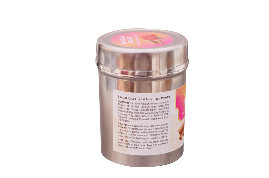 Sandal Rose Face Pack Powder - 50g | Ayurvedic Skin Rejuvenation