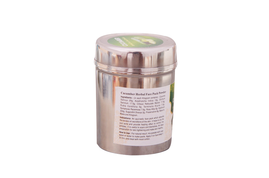 Cucumber Herbal Face Pack Powder - 50g | Soothing & Hydrating Ayurvedic Face Pack