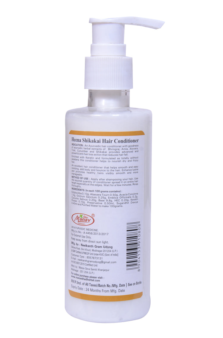 Herbal Henna Shikakai Hair Conditioner – 200ml | Ayurvedic Hair Strengthening & Nourishing Formula