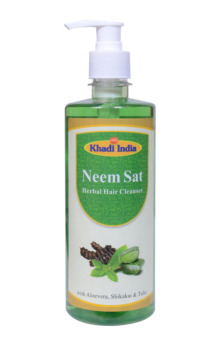 Neem Sat Herbal Hair Cleanser 500ml – Anti-Dandruff & Scalp Purifying Shampoo