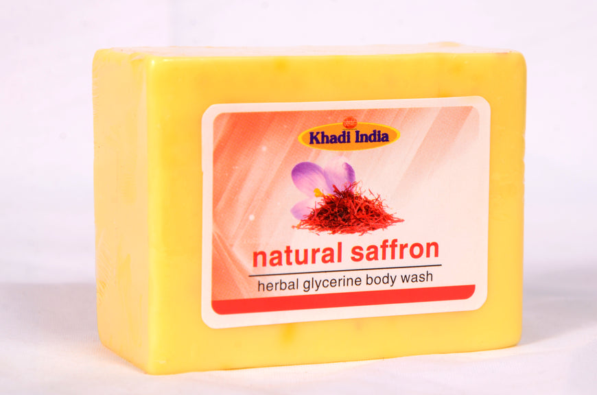 Ayurvedic Herbal Soap - Natural Saffron Glycerin Bodywash 125g
