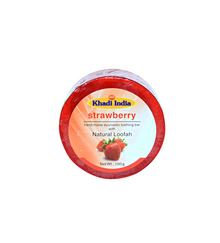 Strawberry Bathing Bar  (100g) with Loofah – Hydrating & Exfoliating Soap