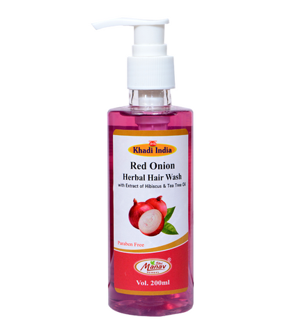 Herbal Red Onion Hair Wash – 200ml | Advanced Hair Growth Formula